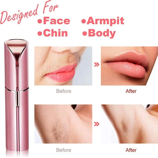 Electric Eyebrow Trimmer Mini Epilator Lipstick Facial Hair Removal Portable Women Painless Razor Tool