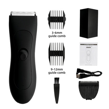 Mens Body Hair Trimmer for Men Balls Women Lady Shaver Hair Removal Bikini Trimmer Groin & Body Shaver Groomer Arm Beard Razor