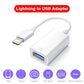 OTG Adapter Lightning To USB 3.0 Fast Charge Cable For iPhone 14 Pro Max 13 12 11 X XS XR 8 USB C Splitter Type C Data Convertor